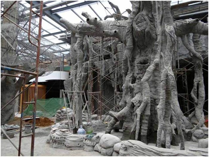 大型仿真樹制作工藝流程—北京淡水河谷仿真樹