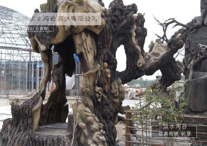 仿真樹制作持續(xù)營造美園林景觀裝飾以假亂真