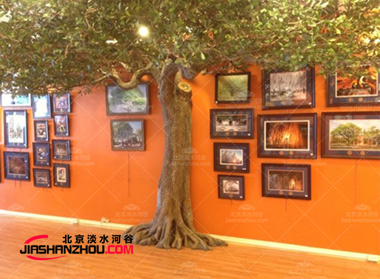 浙江兩岸咖啡廳仿真樹-常被運用仿真樹葉形狀邊緣和葉脈圖文介紹