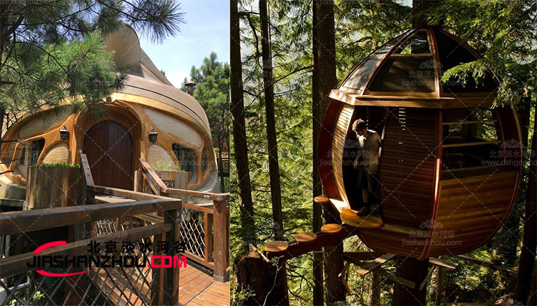 布置戶外仿真樹音頻系統 專業假樹屋制作廠家