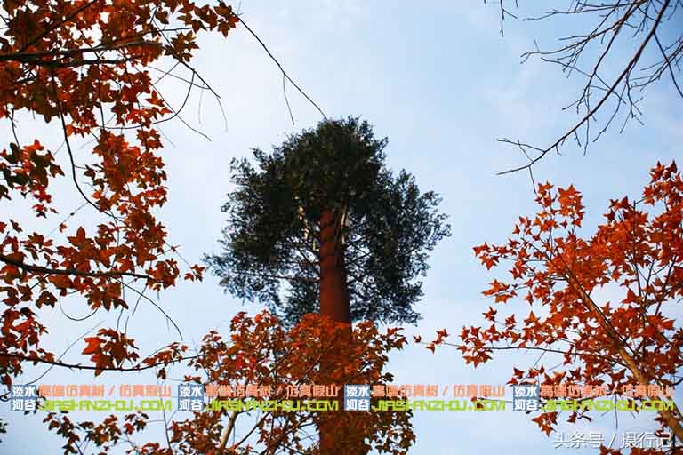 仿真松樹燈桿廠家把鋼管做成假樹