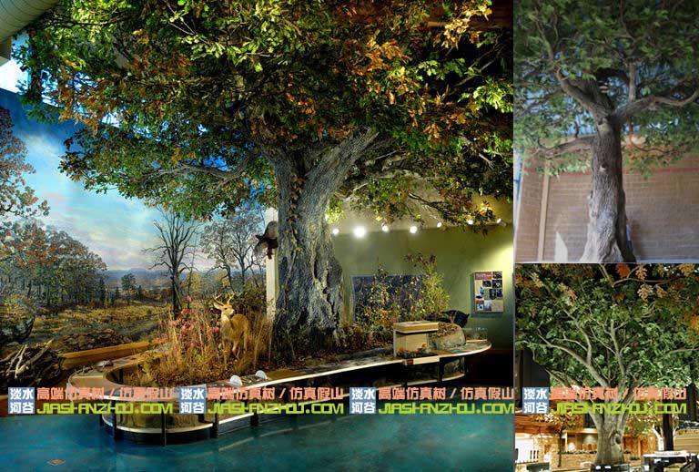 大廳假樹圖片還有很多大理麗江都有案例