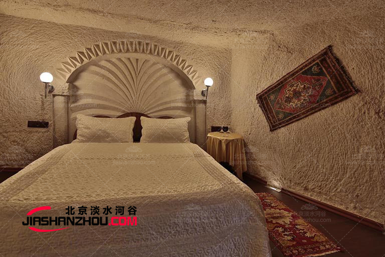 延安海盛人造窯洞客棧 都是用水泥制作的