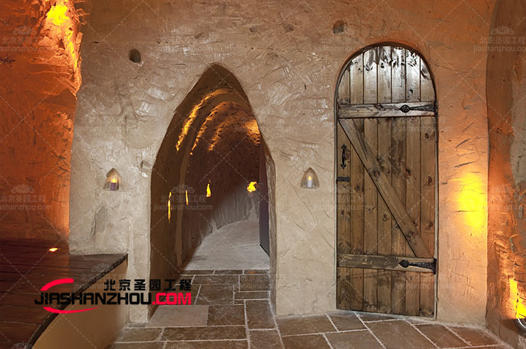 新型溶洞洞穴酒店別墅設計仿巴西里安尼酒店的洞穴別墅