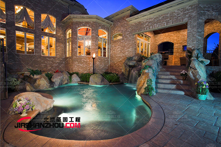 懷遠沁雅凱旋城Tcp塑石假山景觀制作出自這個廠家