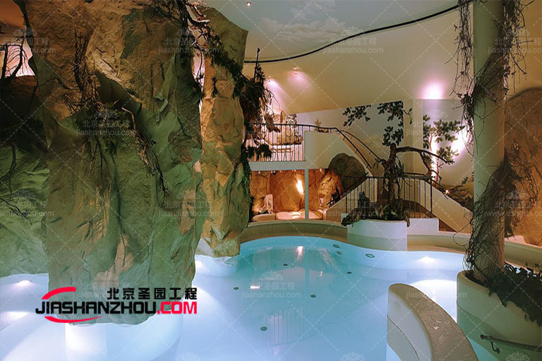 坐落在半山腰中的云夢谷仿真窯洞別墅轟趴館