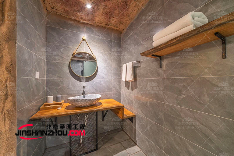 四川凱瑞酒店仿真山洞豪宅浴室創(chuàng)意制作