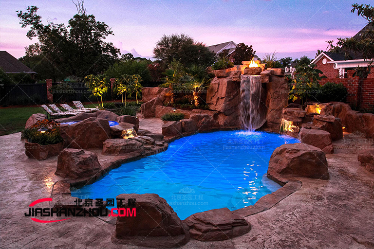 洛陽(yáng)王城公園美塑石假山景觀欣賞