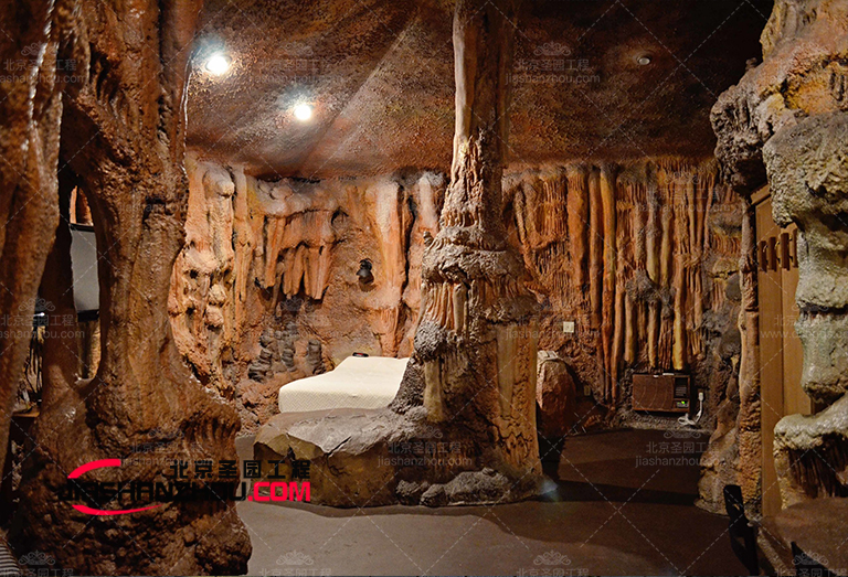 人造巖洞客棧裝飾元素表達多時尚和個性