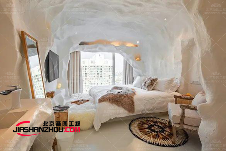 現代仿真洞穴鹽療酒店設計制作注重實用性 經濟性和環保性