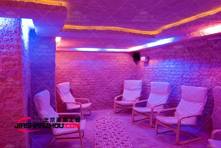 北京廠家令人興奮的洞穴主題鹽療房設(shè)計的創(chuàng)意方式