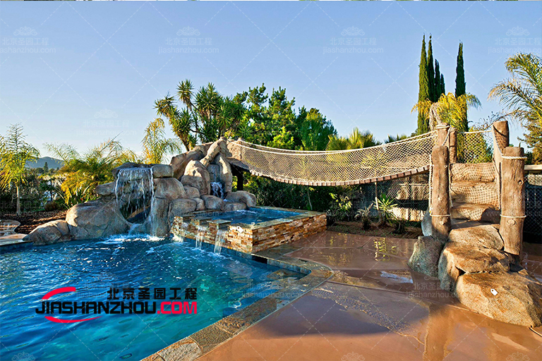 河南grc塑石假山瀑布水景20年廠家 壽命長(zhǎng)耐腐蝕