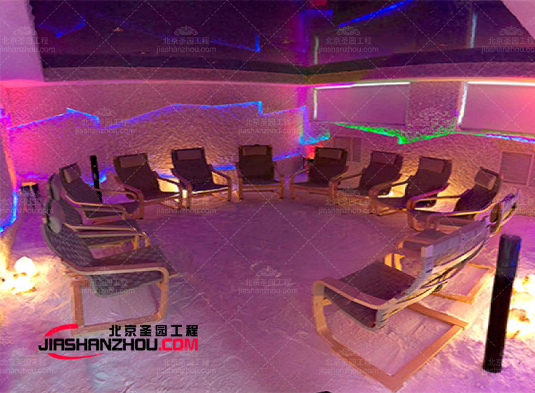 房創造一個具有凝聚力的仿真鹽洞SPA鹽療室內設計