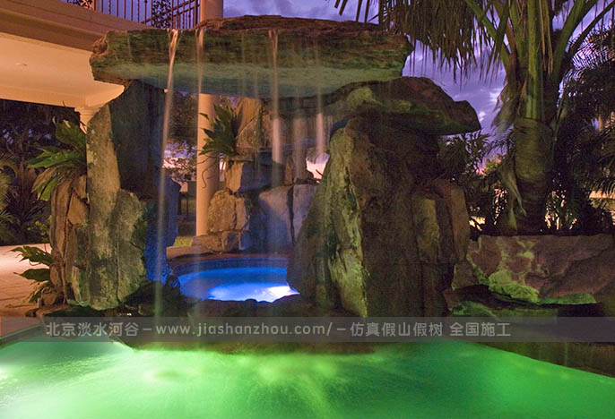 塑石假山水池 上海園林塑石假山水池專業施工