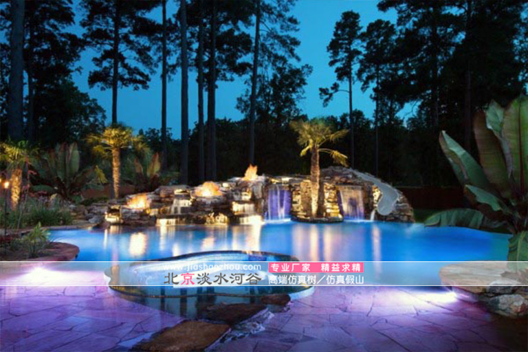 這樣的水泥塑石假山制作多用于庭院 你見過嗎