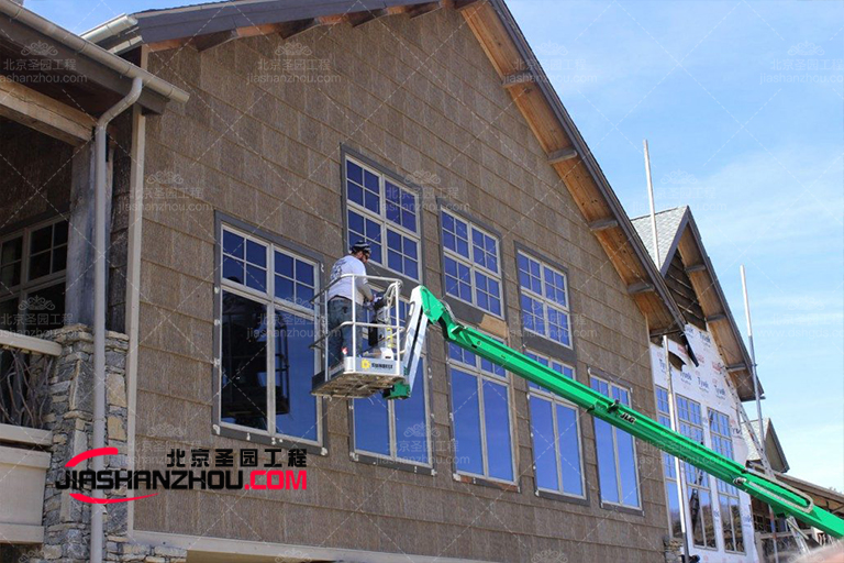 2024廣西桂林澳門酒家仿木屋房子施工 圣園工程案例圖