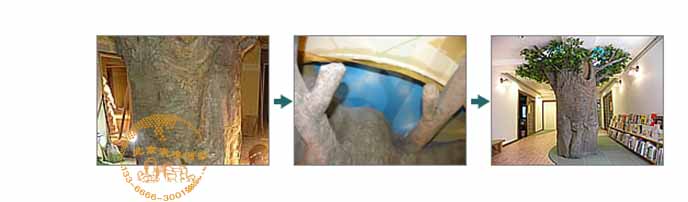 柱子變成假樹.jpg 柱子變成假樹