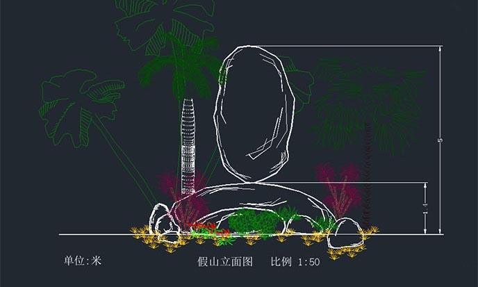 塑石假山施工圖.jpg 塑石假山施工圖