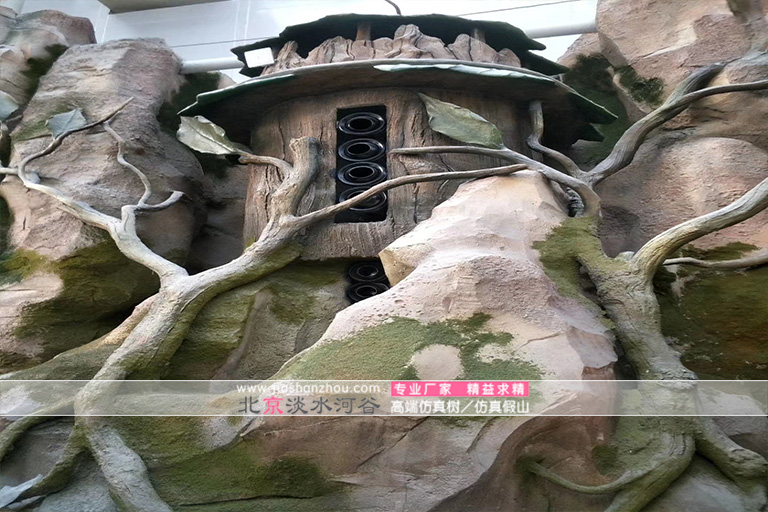 室內假山假樹景觀圖片.jpg 室內假山假樹景觀圖片