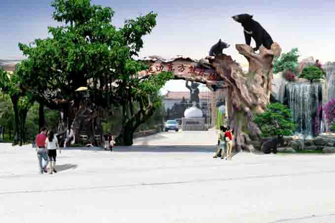 仿真樹(shù)大門(mén)