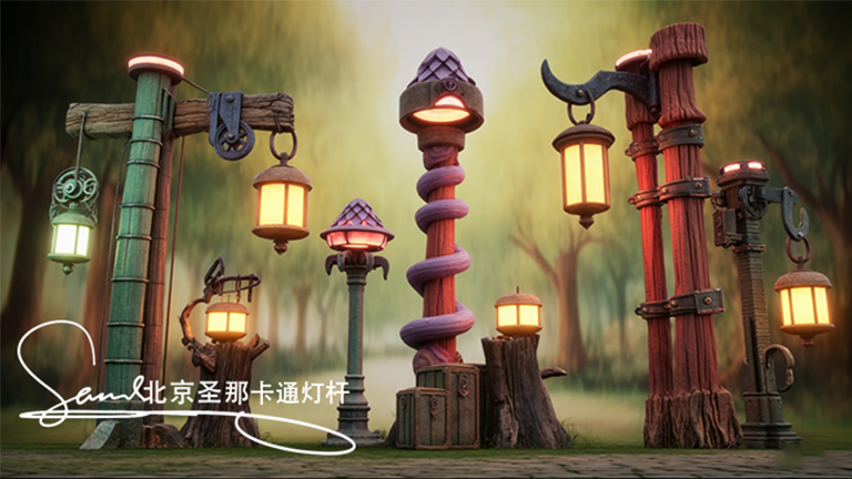 卡通燈桿.jpg 卡通燈桿