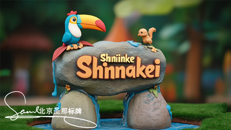 水泥仿木標識牌