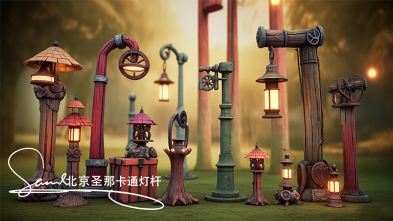 卡通燈桿