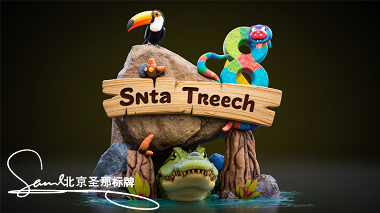 水泥仿木標識牌.jpg 水泥仿木標識牌