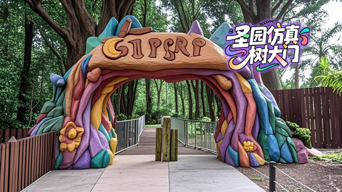 仿真樹大門