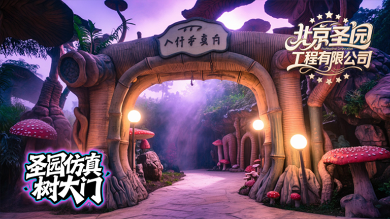 仿真假山大門