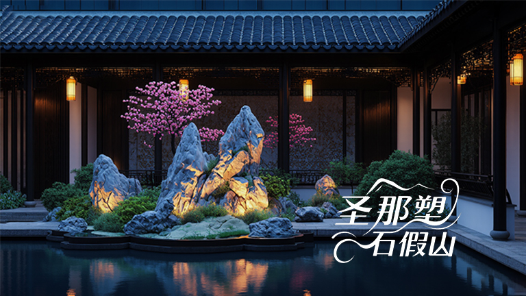 假山假樹